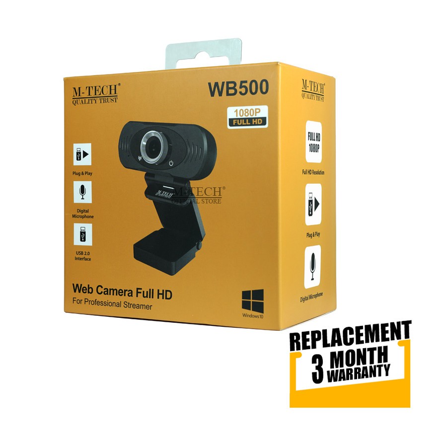 Webcam Mtech Wb500 / Wb-500 / Wb500 1080p Full Hd Chất Lượng Cao | BigBuy360 - bigbuy360.vn