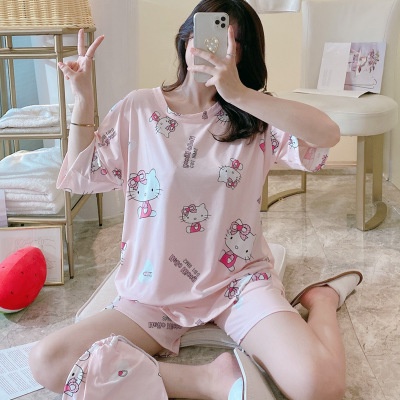 Bộ đồ ngủ Pijama ⚡FREE SHIP⚡ chất cotton thoáng mát, họa tiết hoạt hình dễ thương, ngộ nghĩnh