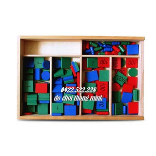Bộ tem toán học- trò chơi tem số - giáo cụ montessori