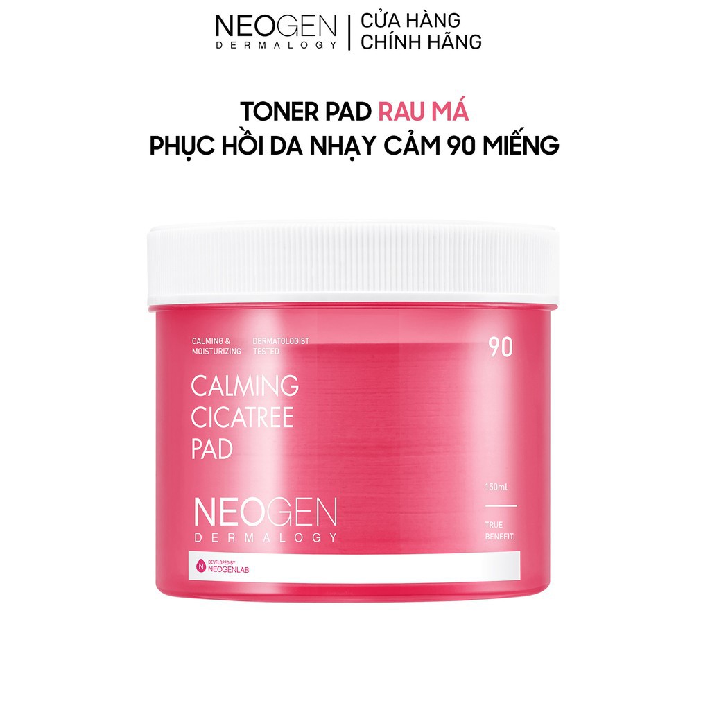 Pad tẩy da chết neogen green tea, wine, calming cicatree