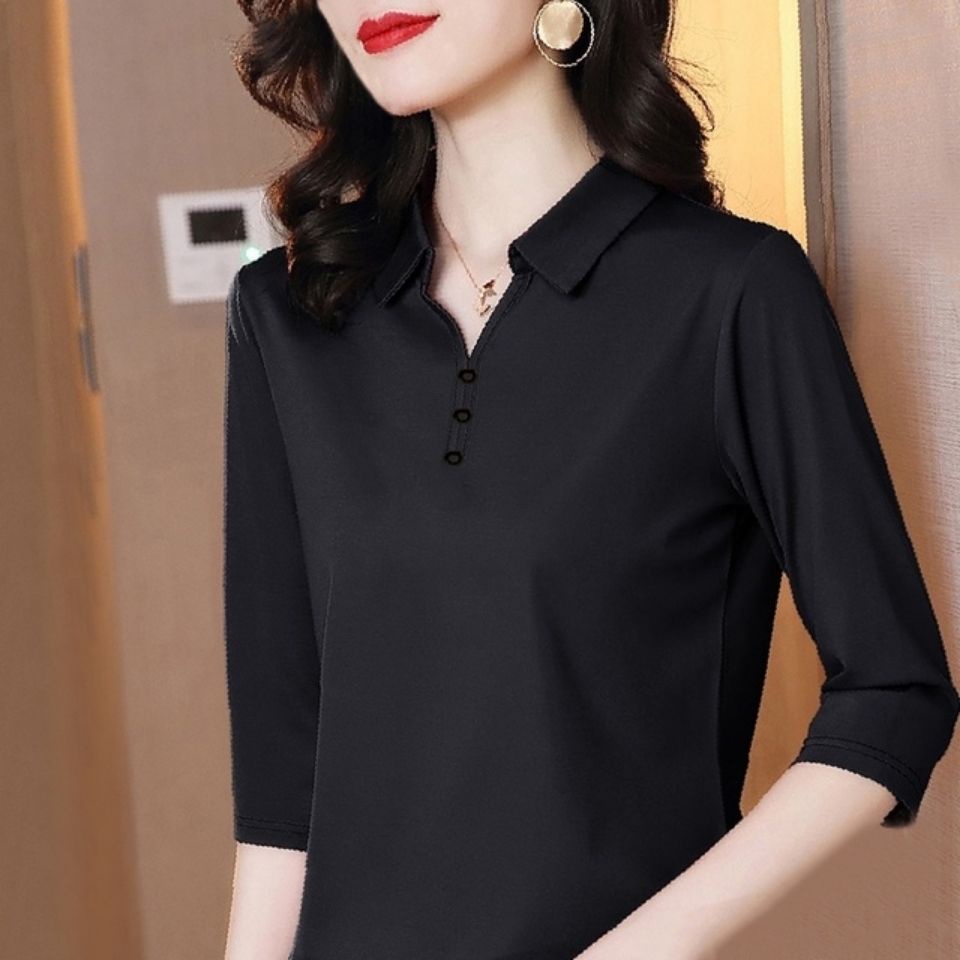 Áo polo tay lửng thời trang dành cho nữ