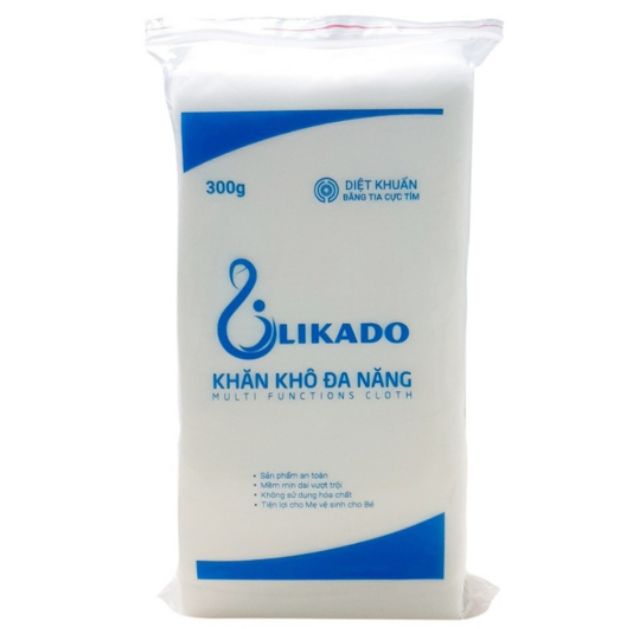 Combo 10 bịch khăn vải đa năng likado loại 300g,400g MẪU MỚI - hàng chuẩn cty