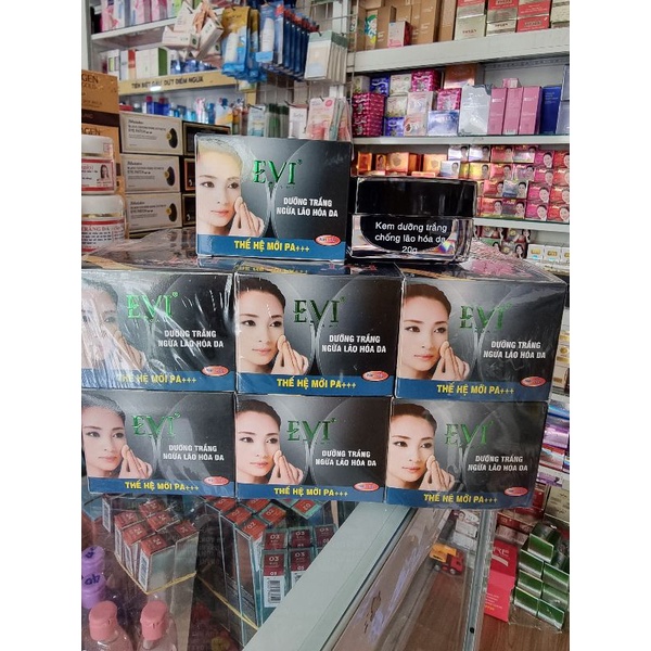 (sỉ 12 hũ) kem EVI DƯỠNG TRẮNG NGỪA LÃO HÓA 20GR ( chuẩn cty)