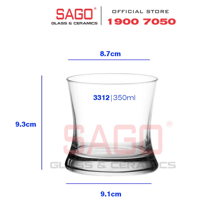 Ly Thủy Tinh Ocean Tango Rock 255ml | B13309 , 355ml | B13312 ; Nhập Khẩu Thái Lan