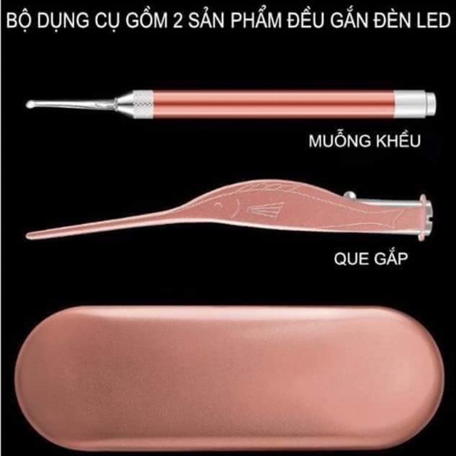Dụng cụ lấy ráy tai có đèn sáng
