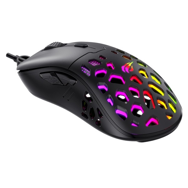 Chuột Gaming Có Dây Havit MS955/ 6 Chế Độ/ 10000DPI/ Led RGB/ 20 Triệu Lần Nhấp Chuột - Hàng Chính Hãng