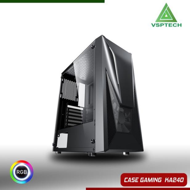 Vỏ Case gaming VSP dòng Series KA-240 - Full ATX (No Fan) - Hàng Chính Hãng - 2T_PC