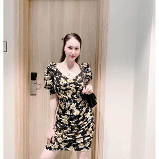 Váy hoa xếp ly sành điệu