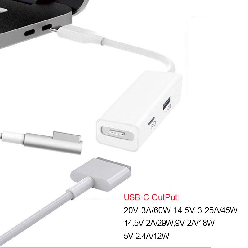 Bộ Chuyển Đổi Usb 3.1type C Sang 2 5pin Cho Macbook Pro