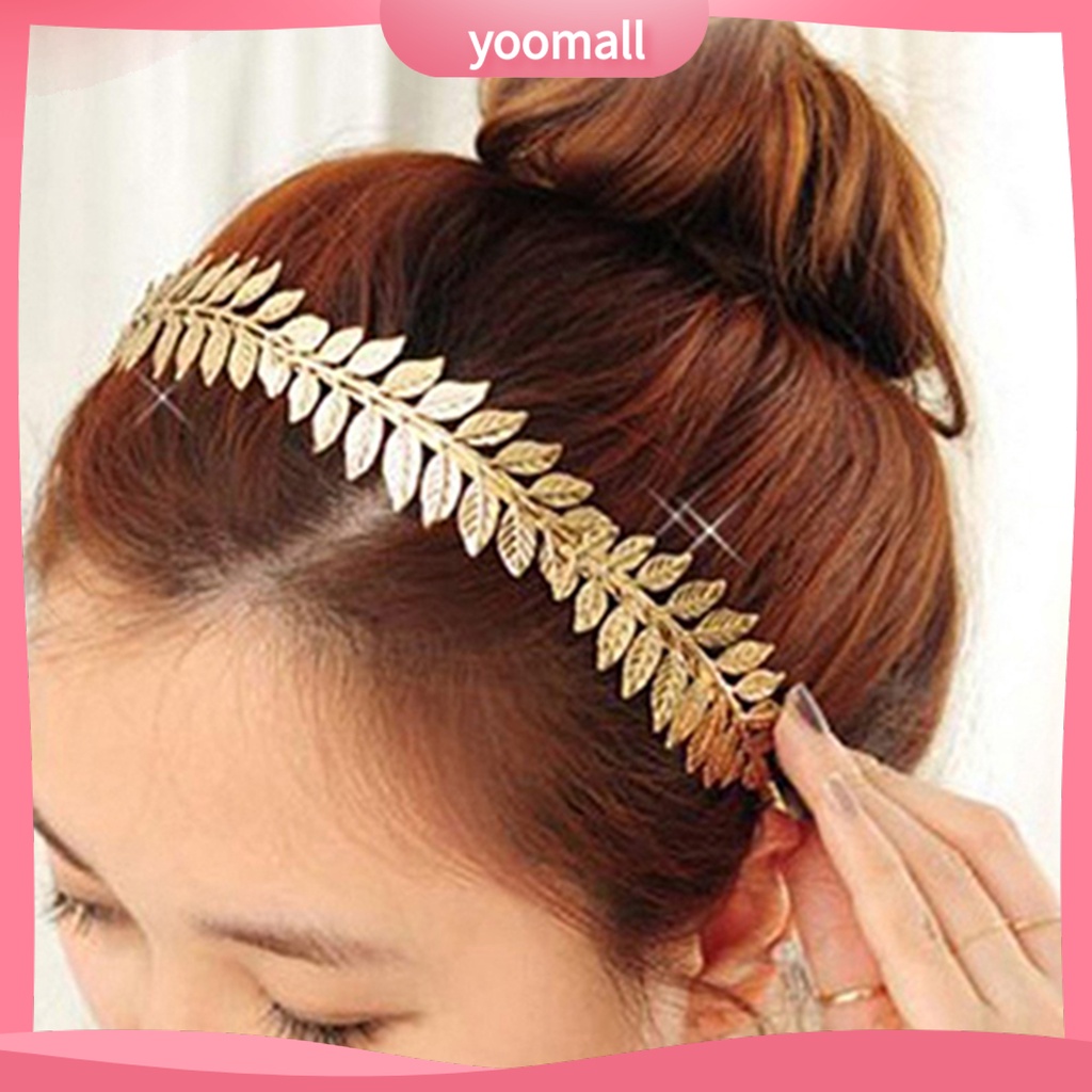 Băng đô cài tóc tạo hình lá cây thời trang cho nữ