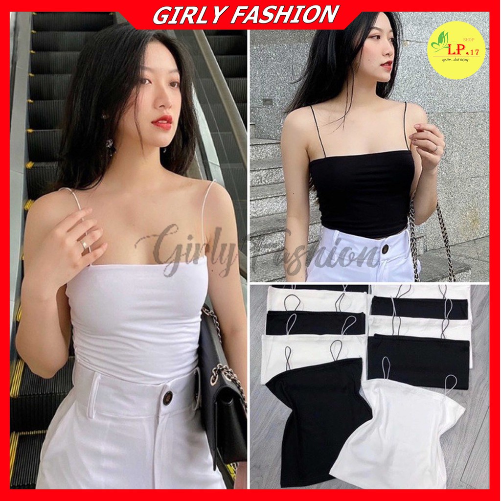 Áo Bra 2 Dây Sợi Bún, Áo 2 dây dáng body ôm SIÊU HOT