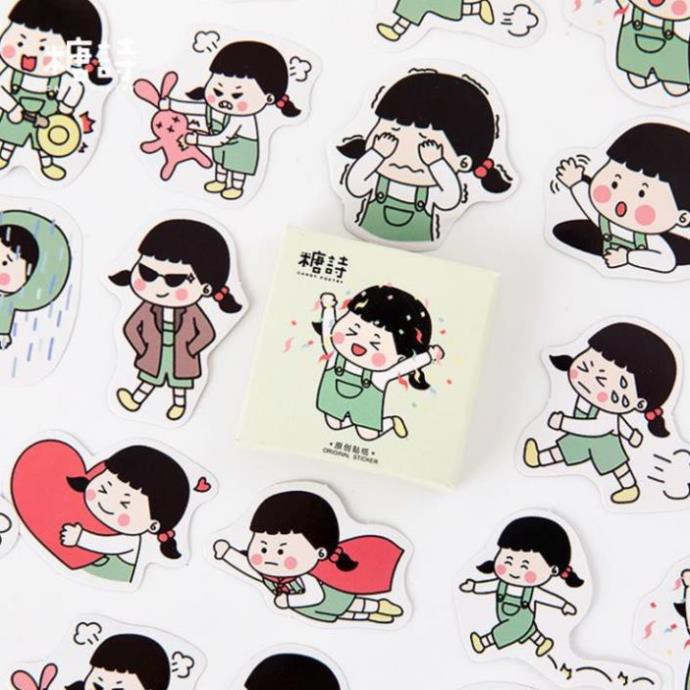 Bộ 45 Sticker Cô Gái E69