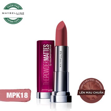 Combo Son Lì Mịn Môi Loreal Color Riche Màu 247 3.7g - Son Lì Siêu Nhẹ Môi Maybelline Powder Matte -Mauve It Up 3.9g