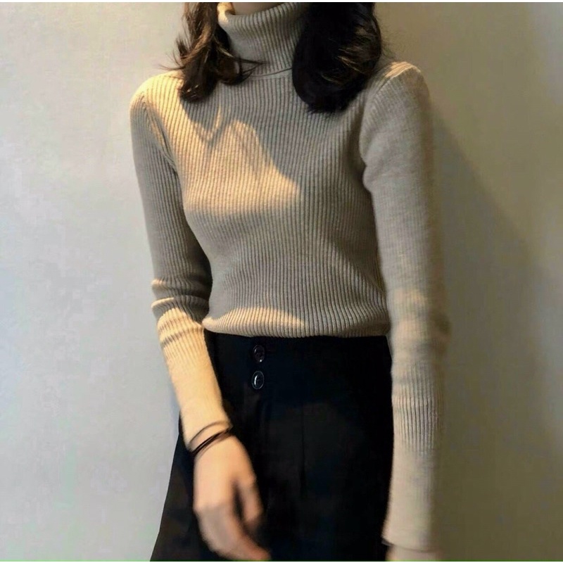 Áo len nữ cổ lọ _ Hàng Quảng Châu dày đẹp loại 1