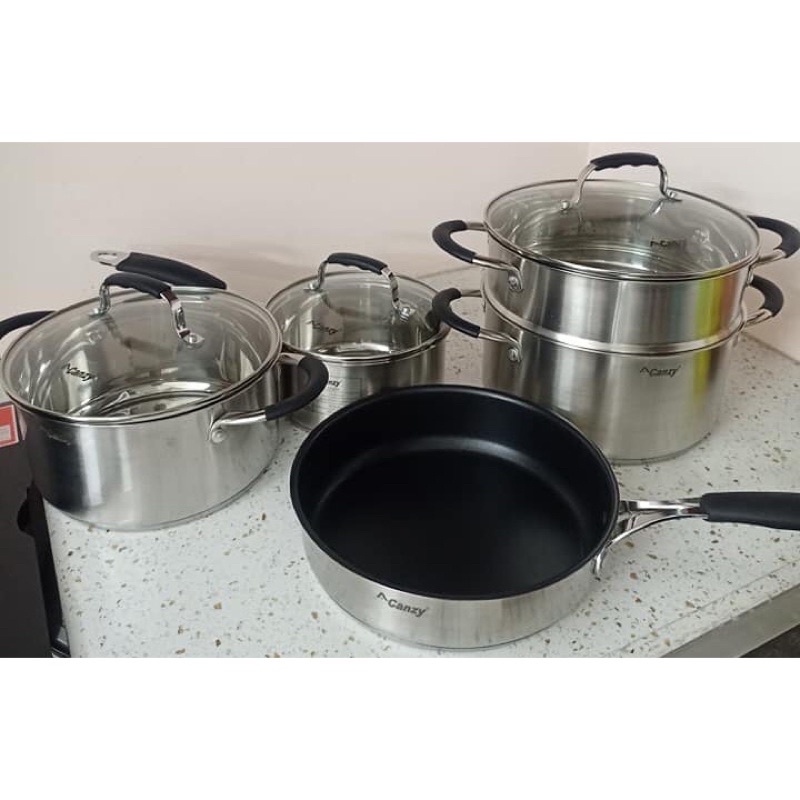 Bộ nồi chảo Canzy 5 món cz899