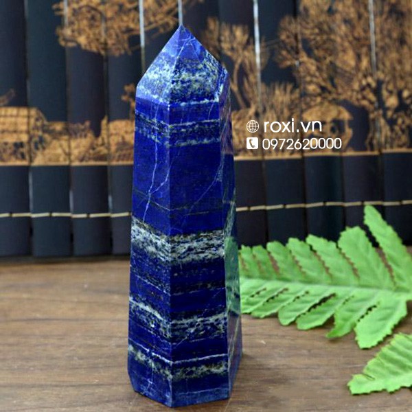 Trụ đá phong thủy xanh Lapis Lazuli (đá tự nhiên)