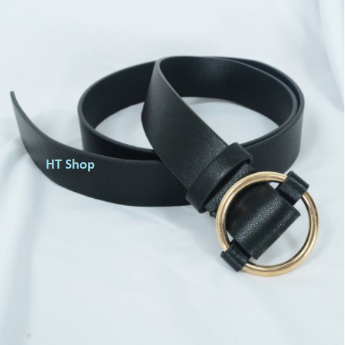 Thắt lưng nữ Lousia - Bản 3cm - Mặt vàng