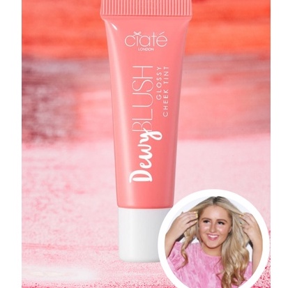 Má Hồng CIATE LONDON Dewy Blush Glossy Cheek Tint màu Papaya10ml 22$