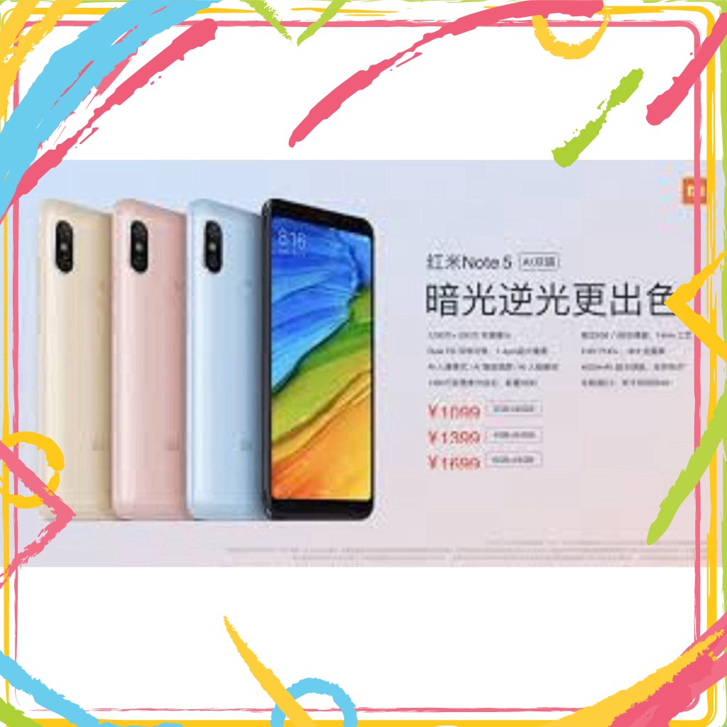 [SIÊU SALE] điện thoại Xiaomi Redmi Note 5 Pro 2sim ram 4G rom 64G Chính hãng, Chiến PUBG/Free Fire mượt hot