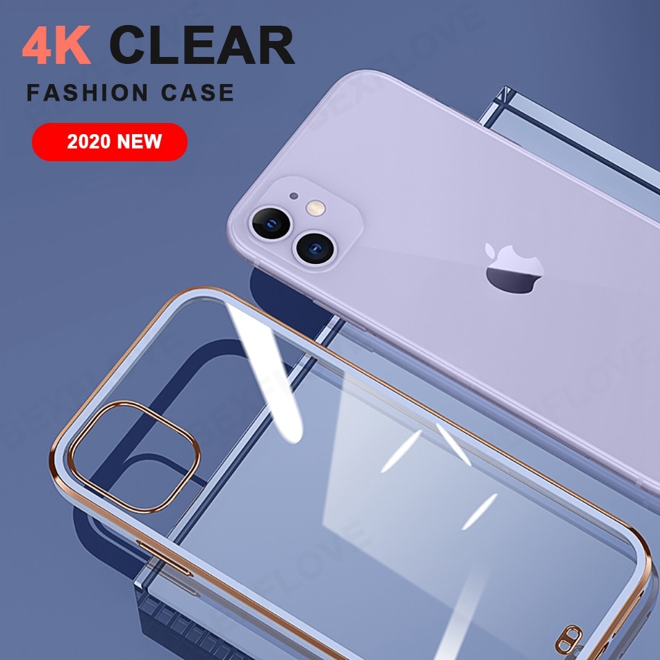 Ốp điện thoại Silicon TPU trong suốt cao cấp cho iPhone 12 11 Pro Max 12 Mini 11Pro 12Pro X XS Max | BigBuy360 - bigbuy360.vn