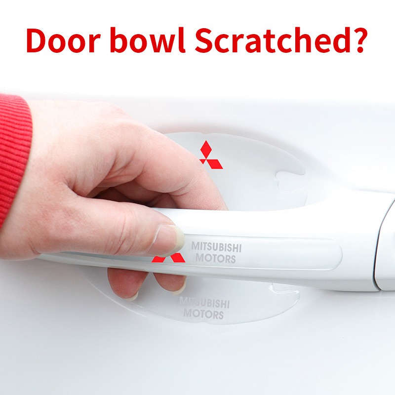 Miếng Dán Bảo Vệ Tay Nắm Cửa Xe Hơi Mitsubishi Lancer Triton Xpander Pajero Outlander Chống Va Chạm
