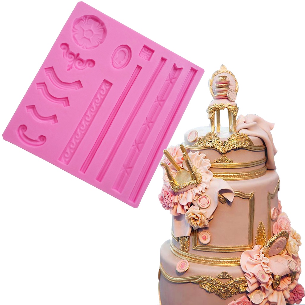 Khuôn Silicone Làm Bánh / Sô Cô La / Kẹo / Món Tráng Miệng Kiểu Dáng Cổ Điển DIY