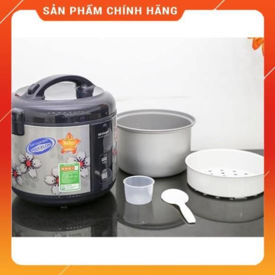 [Hỏa tốc 1 giờ] [FREESHIP] Nồi cơm điện Sharp KS-NR181STV SS 1.8L - Hàng chính hãng, bảo hành 12 tháng Huy Anh