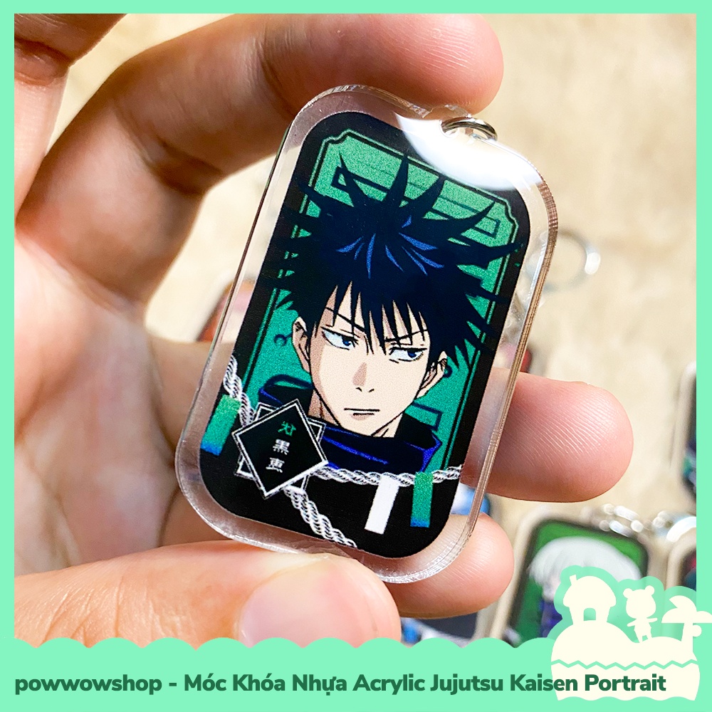 [Sẵn VN - Hỏa Tốc] Móc Khóa Nhựa Acrylic Trong Suốt Jujutsu Kaisen Portrait &amp; Pose