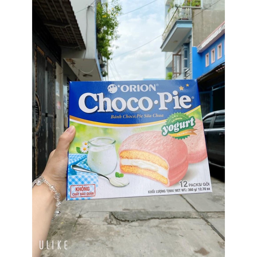 Bánh Chocopie Vị Sữa Chua (1 Bịch 12 Cái )