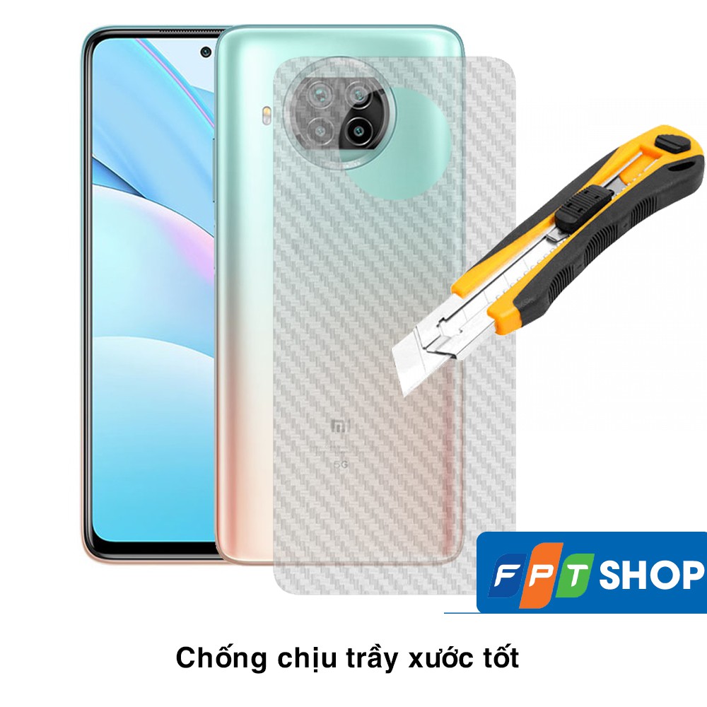 Dán lưng Mi 10T Lite vân Carbon 3D tản nhiệt tốt – Dán lưng vân Carbon Xiaomi Mi 10T Pro