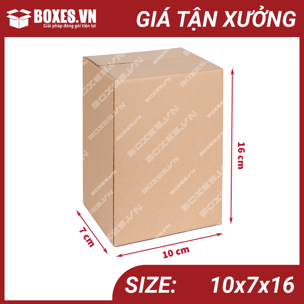 10x7x16 Combo 50 hộp Carton đóng gói hàng giá tại xưởng