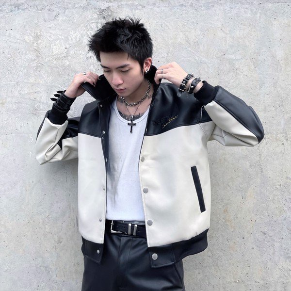 Áo Degrey Premium Leather Jacket Nâu - DPLJ