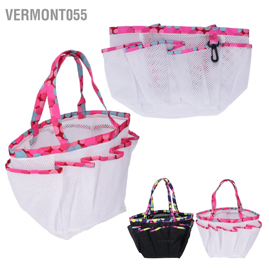 Vermont055 Túi tote lưới PVC di động đựng đồ vệ sinh không mùi cho phòng tắm Hồ bơi
