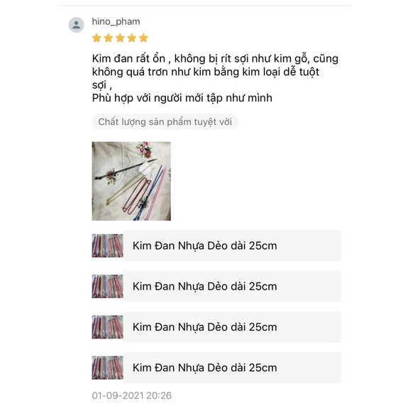 Kim Đan Nhựa Dẻo dài 25cm