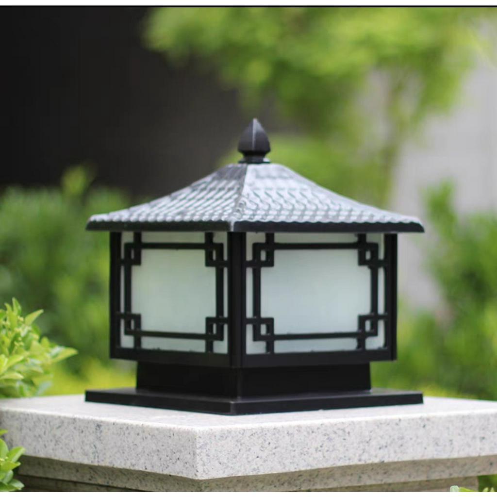 Đèn trụ cổng, đèn sân vườn cỡ 250mm và 200mm TAMOGA VISLI 7002