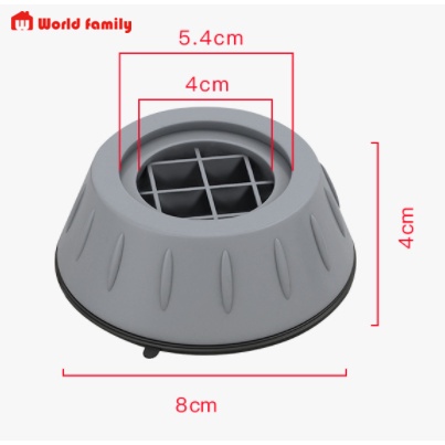 Chân máy giặt 4 miếng cao su Hút Chân Không cao cấp chống ồn chống rung