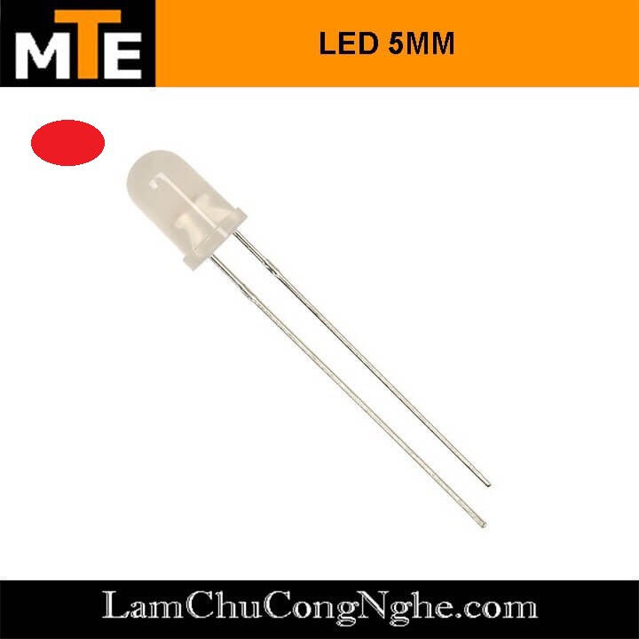 Combo 10 LED đục 5mm màu Đỏ, Xanh, Vàng, Trắng