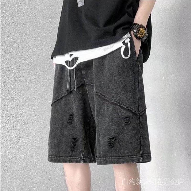 Quần Short Thể Thao Phong Cách Đường Phố Retro Mỹ Mùa Hè Đơn Giản Dành Cho Nam