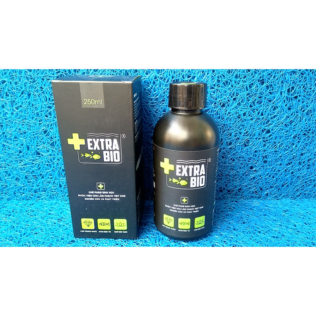 Men vi sinh Extra bio chai 250ml dùng cho hồ cá.