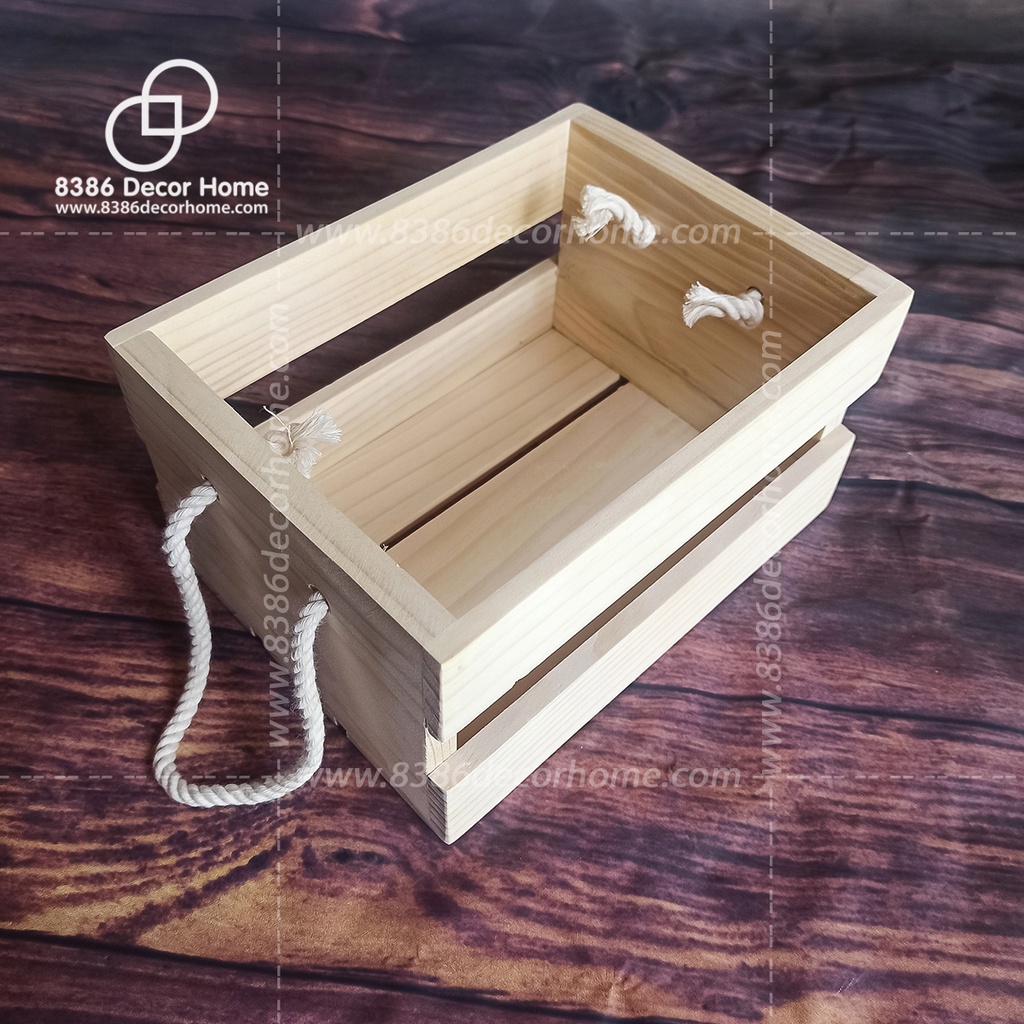 Hộp quà tết, khay gỗ gói quà, Hộp đựng đồ đa năng - Pallet gỗ thông