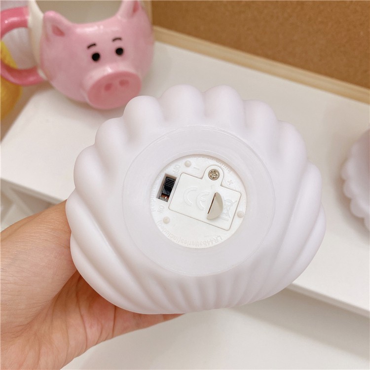 (24h delivery) W&amp;G  Nordic Simple resinLED Light lovely girl heart alone dream shell Automatic switch decoration small night lights