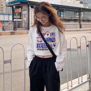 Order - áo croptop dài tay ulzzang