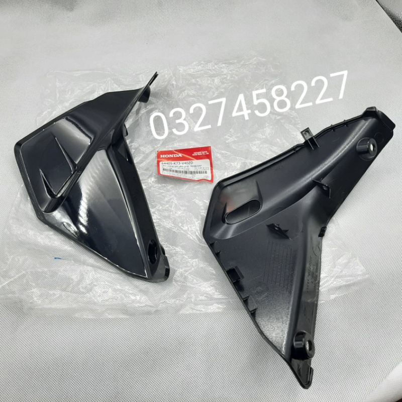 Cặp ốp nhựa thông gió, bững yếm xe FUTURE Led, WAVE 125i đen