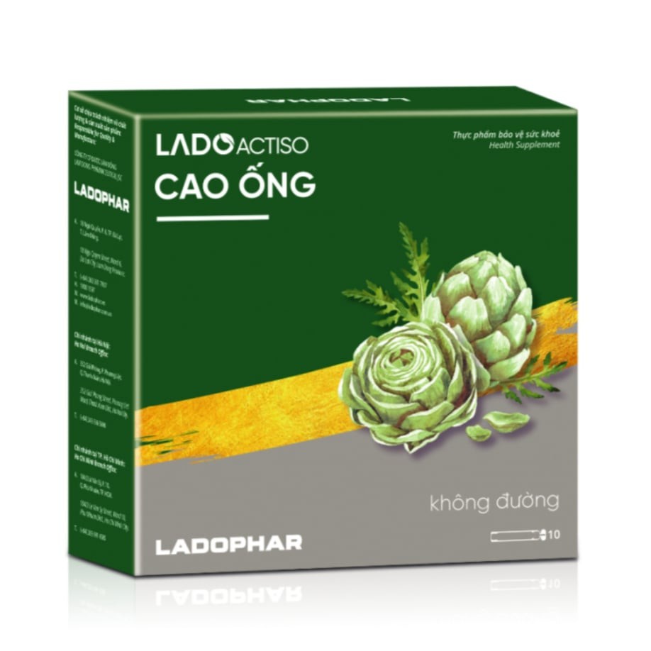 [Mã GROSALE1 giảm 8% đơn 500K] Cao ống Actiso Ladophar mát gan, lợi mật - Hộp 10 ống 10ml