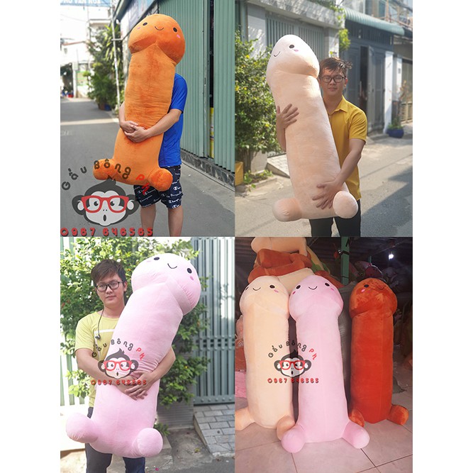 Gấu bông ciu ciu khổng lồ 90cm và 1m2 vải mềm mịn gòn trắng 100%