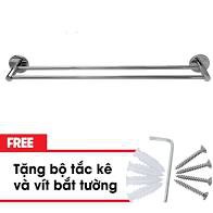 Thanh treo khăn Đơn, Đôi inox bóng 304 , Thiết kế tối giản, gọn nhẹ-Giadung24h