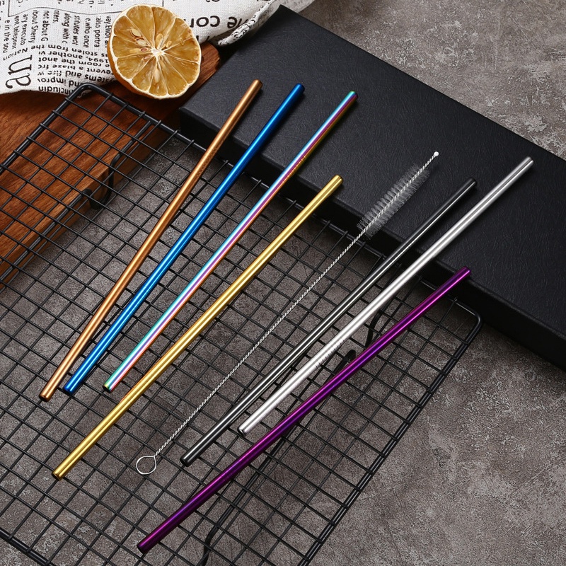 Ống hút inox 304 nhiều màu sắc tiện dụng