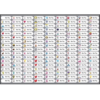 com bo 9 sticker và 4 combo nhãn vở 20 cái