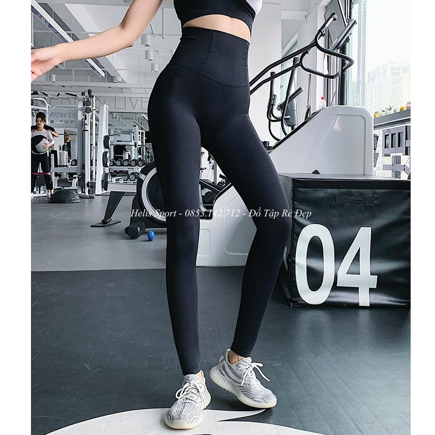 Quần legging dệt cạp cao ❤️FREESHIP❤️ thun co giãn 4 chiều gen bụng thấm hút mồ hôi tập gym yoga cho nữ 𝐆𝐘𝐌𝐒𝐓𝐎𝐑𝐄 906