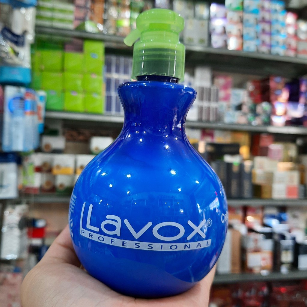 Lavox Collagen Styling Wax 300ml- Wax Dây Tạo Nếp Tăng Sóng Bồng Bềnh (Xanh)